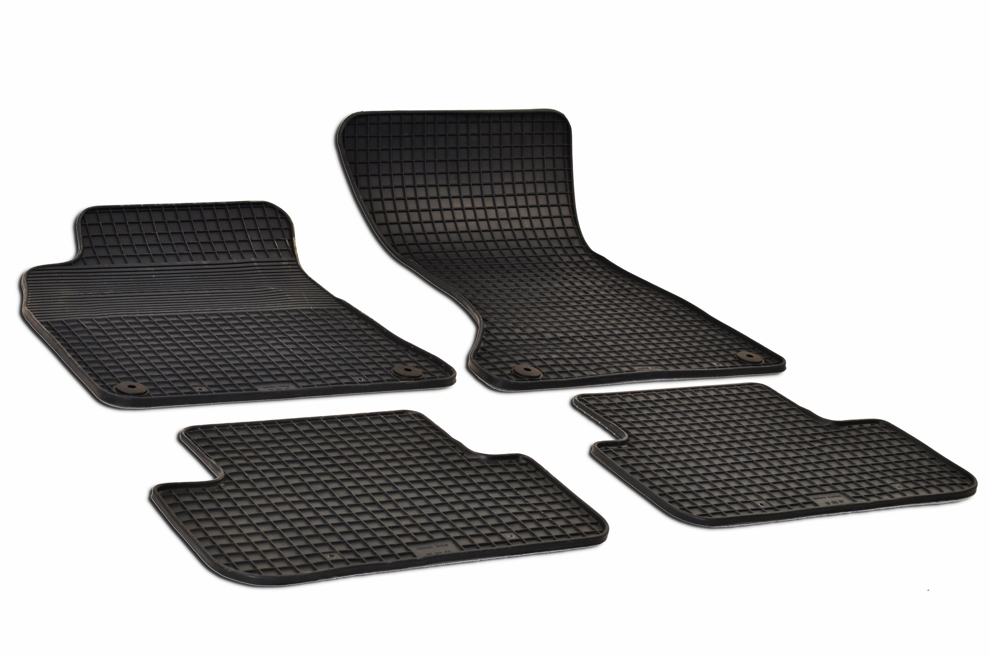 Audi Floor Mat Set - Front and Rear (All-Weather) (Black) - eEuro Preferred 212958